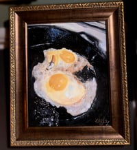 Image 2 of "Breakfast at Anthony's"  Original oil on canvas 11x14"   