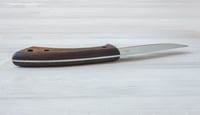 Image 4 of Beaver Craft Bushcraft Knife Walnut Handle with Leather Sheath - BSH1