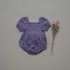 Penelope Romper Muted Lavender RTS, Size 4T