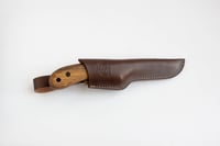Image 2 of Beaver Craft Bushcraft Knife Walnut Handle with Leather Sheath - BSH2