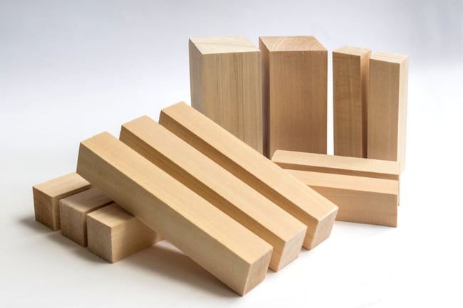 BW10 Acacia - Set of Acacia Carving Blocks 10 pcs – BeaverCraft Tools