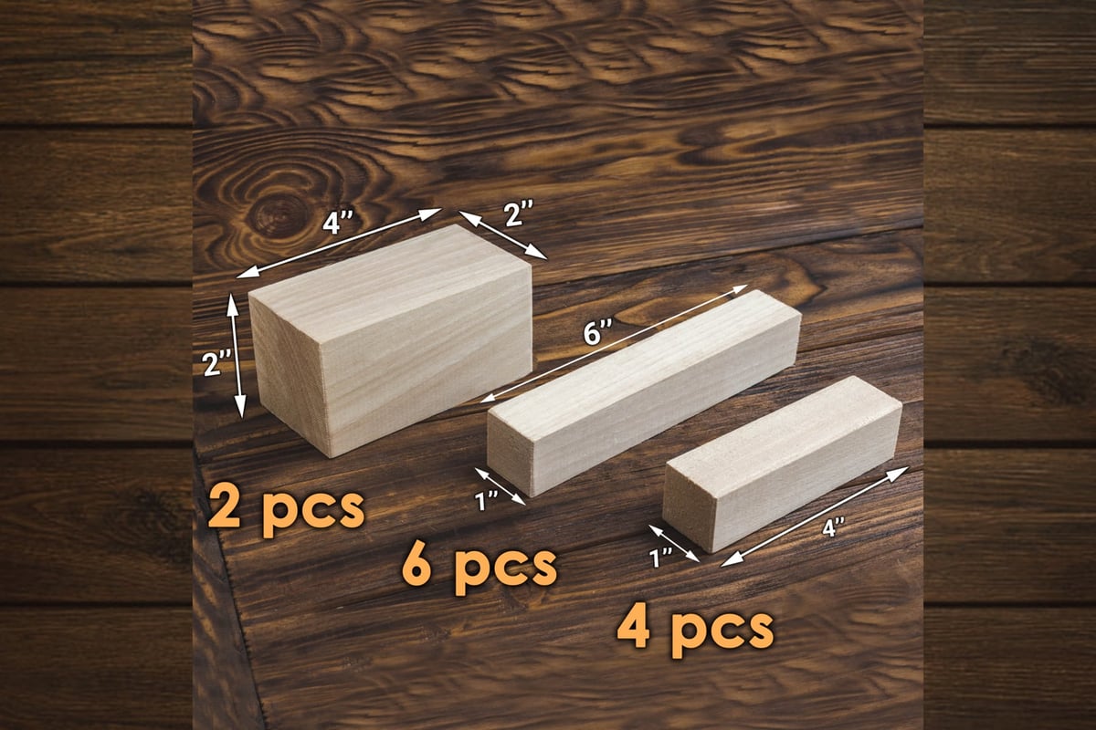 Carving wood 5 into the group-01 (basswood wood) - Shop beavercraft Wood,  Bamboo & Paper - Pinkoi