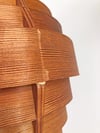 PAREJA DE LÁMPARAS DE CHAPA DE MADERA, AÑOS 60