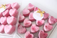 LOVE HEARTS -Bubbly & Rose Scented wax melt tray