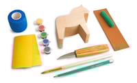 Image 2 of Dala Horse Carving Kit - Complete Starter Whittling Kit - DIY02