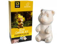 Image 1 of Beaver Craft Bear Carving Kit – Complete Whittling Kit - DIY05