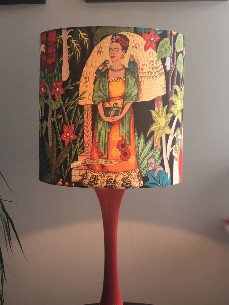 Image of Frida's Garden Black Lampshade