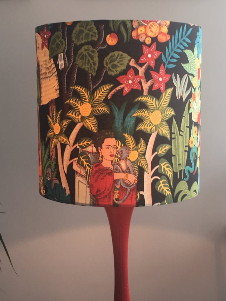 Image of Frida's Garden Black Lampshade