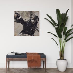 Image of CAPTAIN JACK - ORIGINAL ACRYLIC PAINTING 2x2FT