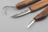 Image 2 of Beaver Craft Deluxe Spoon Carving Set With Walnut Handles - S13X