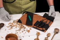 Image 5 of Beaver Craft Deluxe Spoon Carving Set With Walnut Handles - S13X