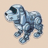 TEKNO DOG STICKER