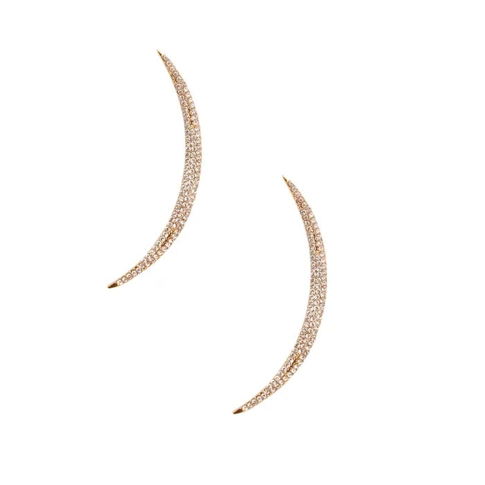 Image of Curved Bar Earrings