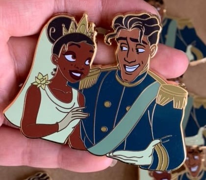 Princess and the frog Tiana and Naveen wedding fantasy pins store