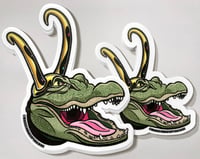 Image 1 of Alligator Loki Stickers