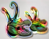 Image 2 of Alligator Loki Stickers