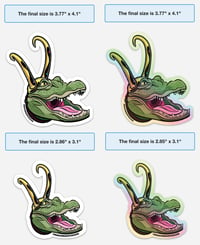 Image 3 of Alligator Loki Stickers