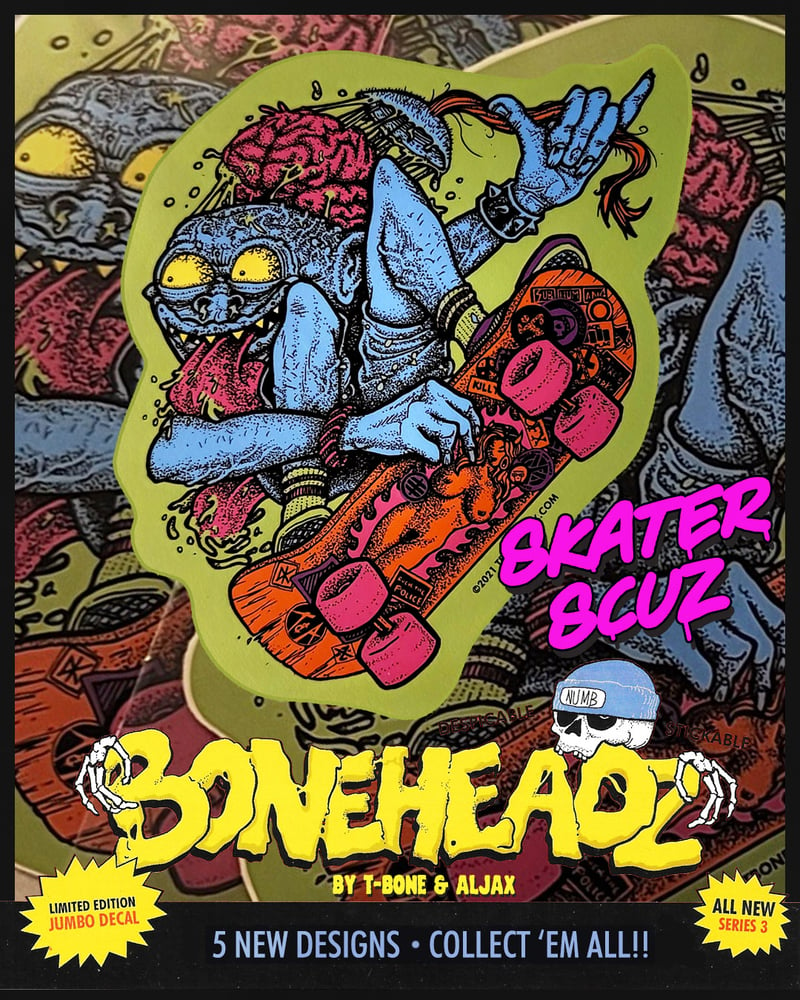 Image of "Boneheadz" Sticker Series #3