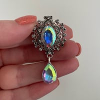 Clear Iridescent Gem Dangles (sizes 00g-3/4)