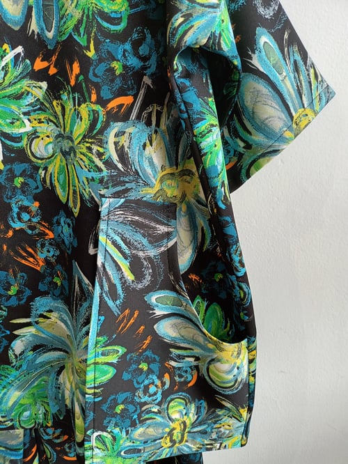 Image of scuba tunic...green yellow print