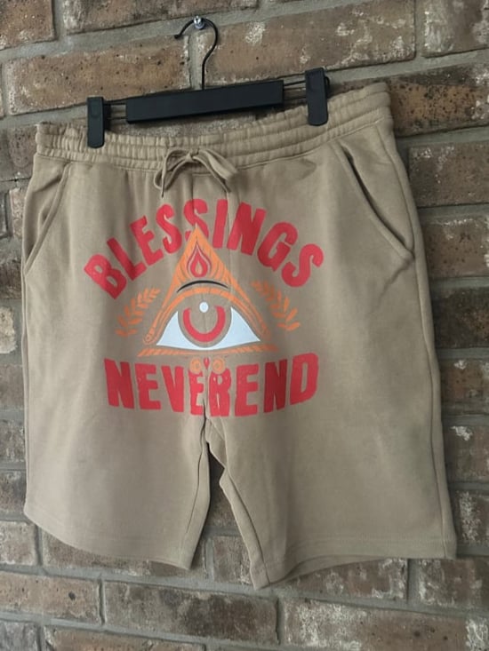 BNE All Seeing Eye 👁️ Shorts (Tan)