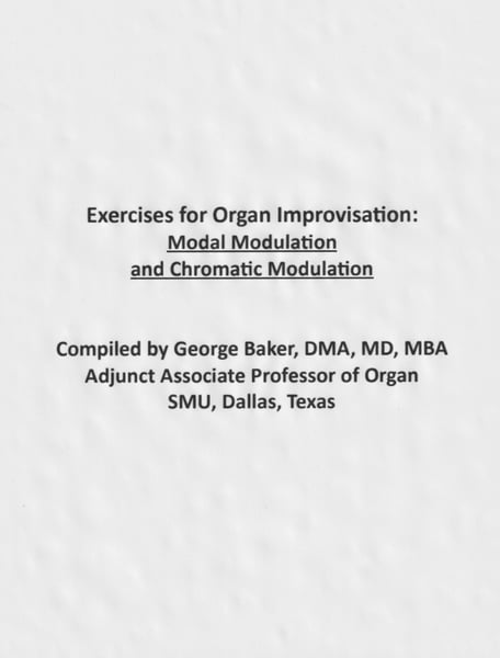 Image of Modal Modulation and Chromatic Modulation, Exercises for Organ Improvisation; PDF Book