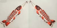 Image 1 of Paper Koinobori (3D scales, 2 sided)