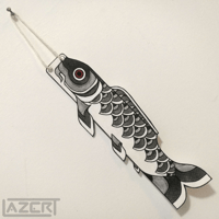 Image 1 of Paper Koinobori (Black)