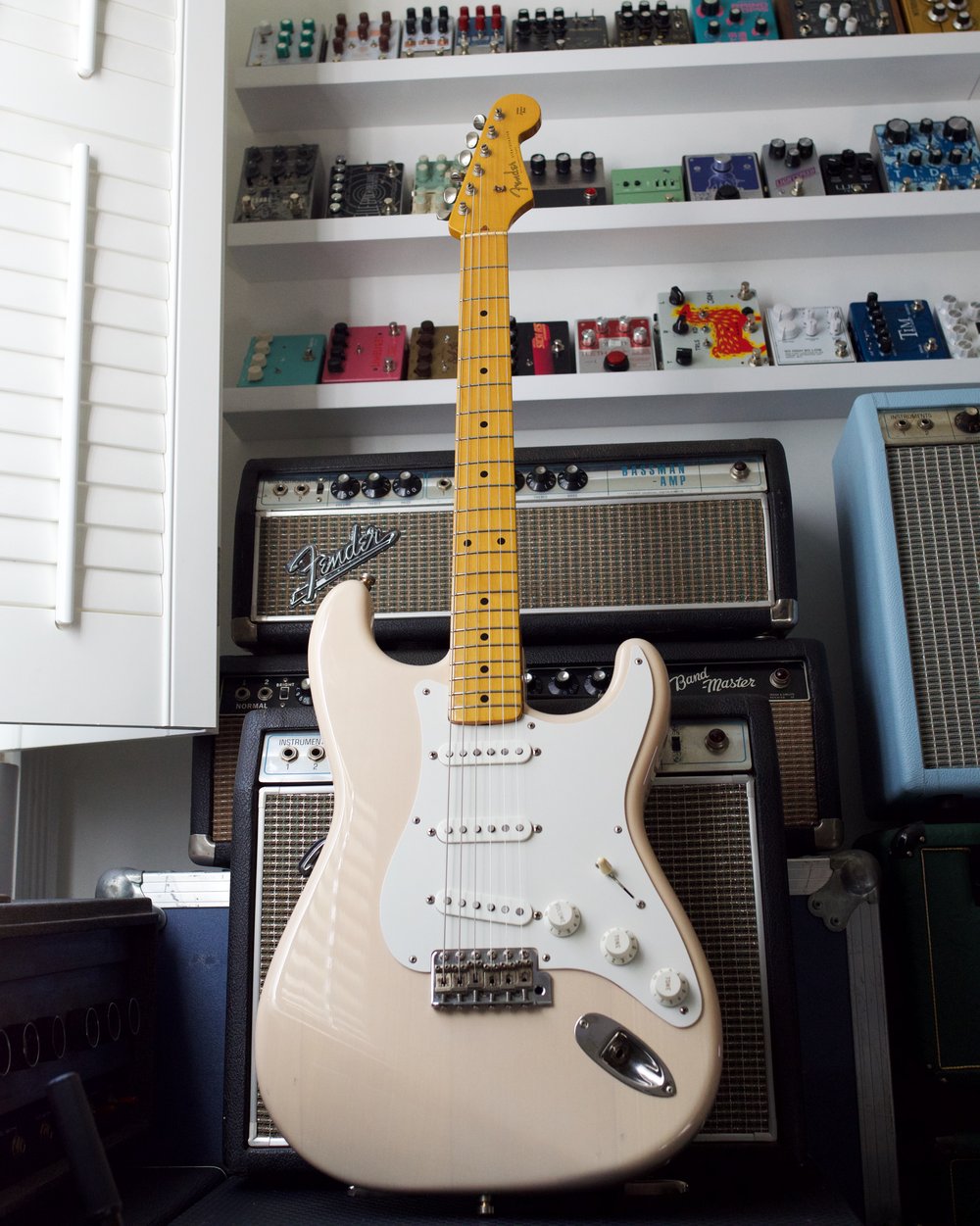 Image of 1994 Fender CIJ Stratocaster - Vintage White Transparent