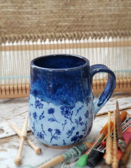Image of Indigo Modern Minimal French Country Farmhouse Mug