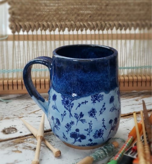 Image of Indigo Modern Minimal French Country Farmhouse Mug
