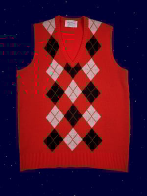 Vintage argyle sweater vest