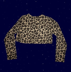 Leopard crop top