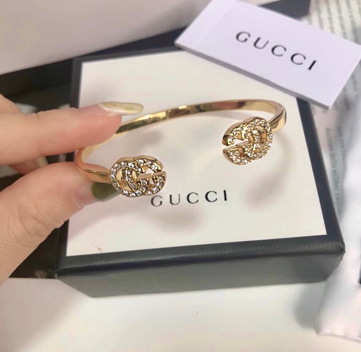 Image of Auth Preowned Gucci Gold Bracelet 