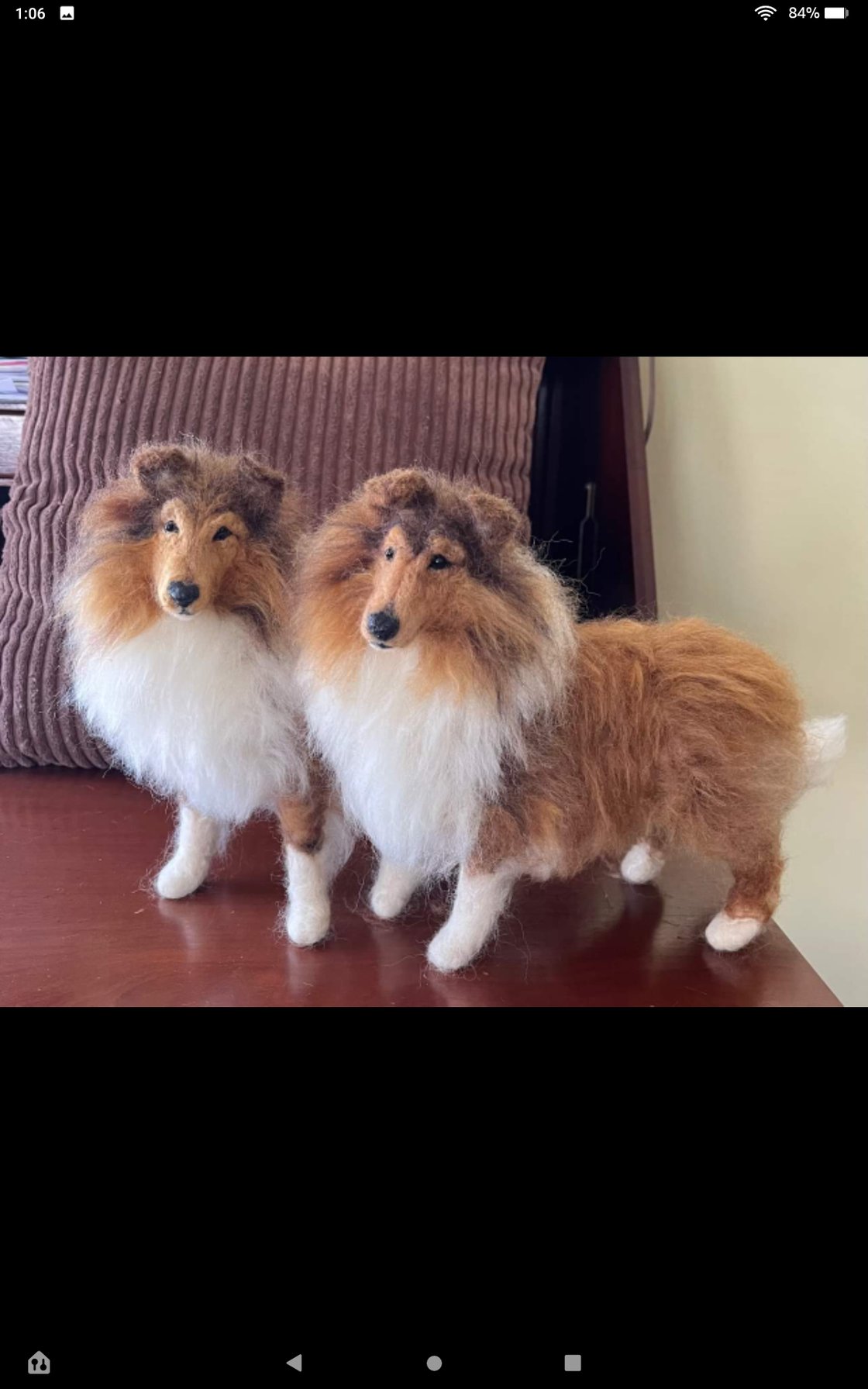 Image of 12" Standing Rough Collie (any color)