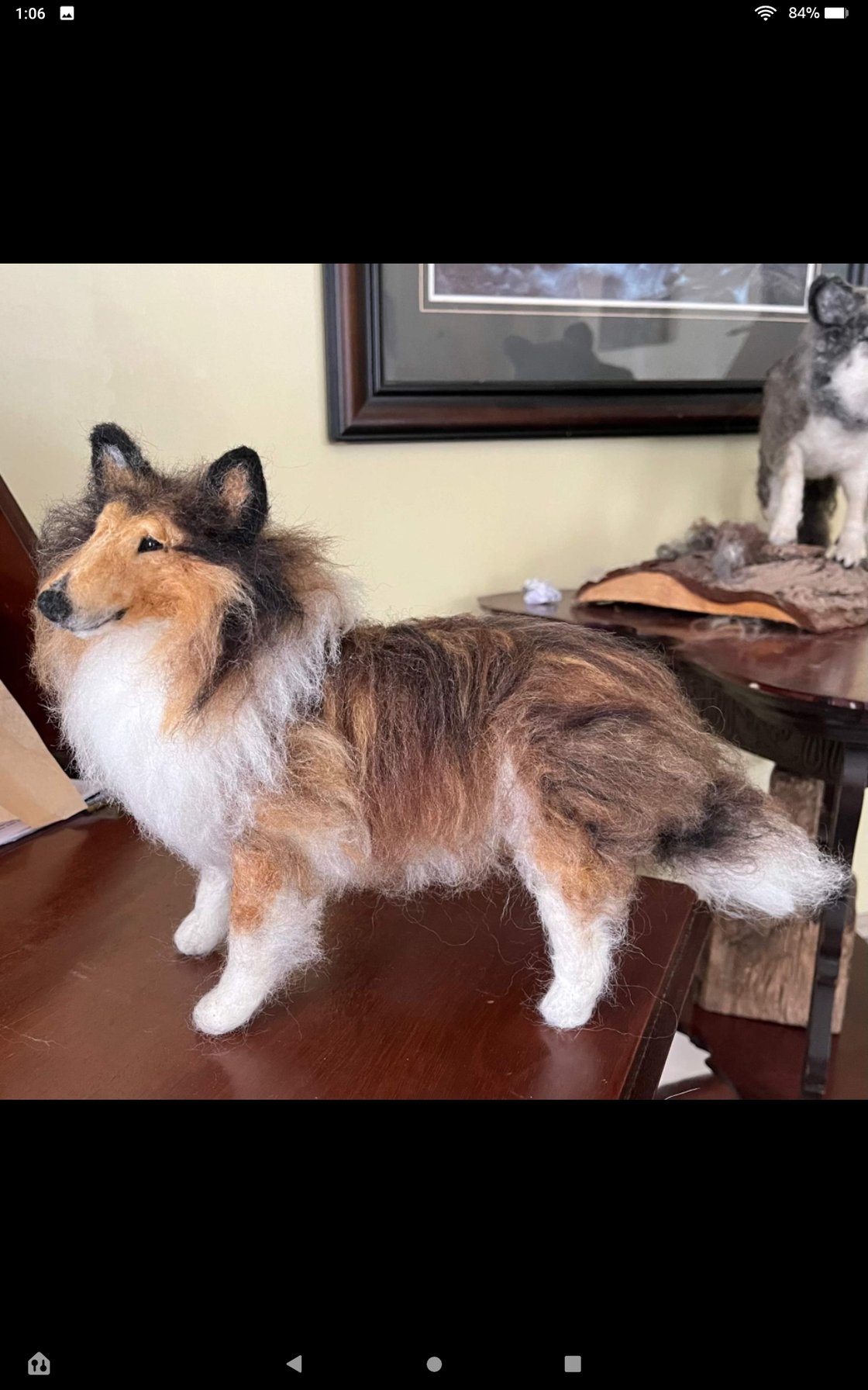 Image of Large Standing Rough Collie (any color)