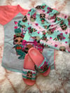 Girls Sleepwear and slipper set