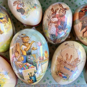 Image of German Paper Mache Easter Eggs
