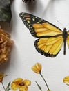 Monarch butterfly with poppies