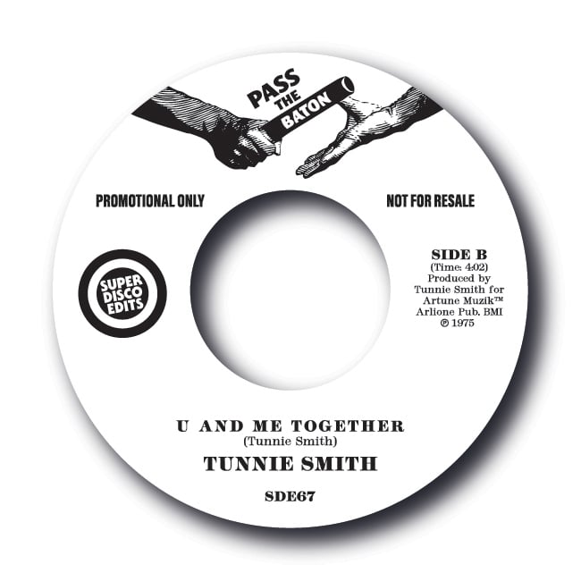 Tunnie Smith "Join Together/U And Me Together"  Pass The Baton PROMO 45