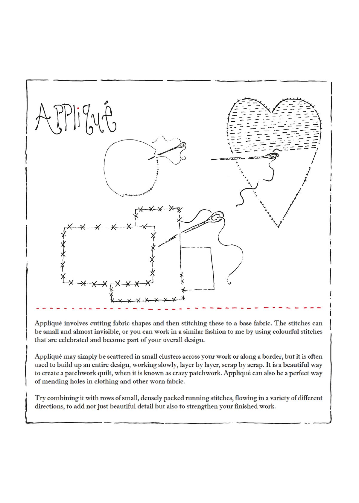 Image of Stitch and Appliqué Guide (Digital Instructions)