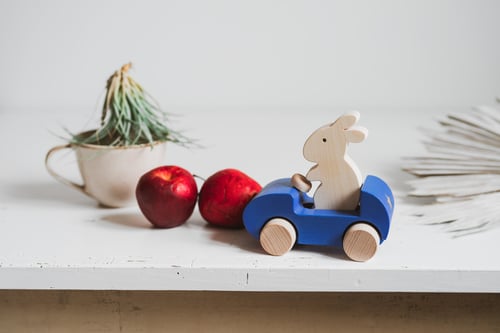 Image of Bunny Car Bleu