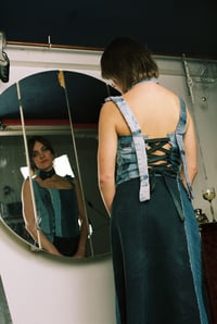 Image 4 of Upcycled Denim Corset