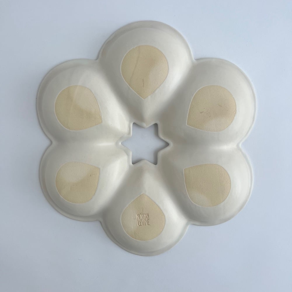 Alabaster Seder Plate Set 2