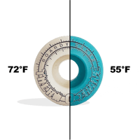 Image 1 of Boardy Cakes 45mm 97a Therm O Thane  Cold Shift (White to Blue)