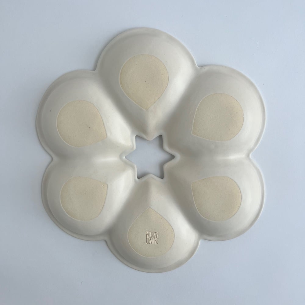 Alabaster Seder Plate Set 3