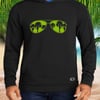 Sabbatical sweatshirt in black with green logo