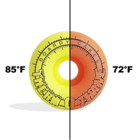 Image 1 of Boardy Cakes 55mm 95a Therm O Thane Heat Shift (Orange to Yellow)