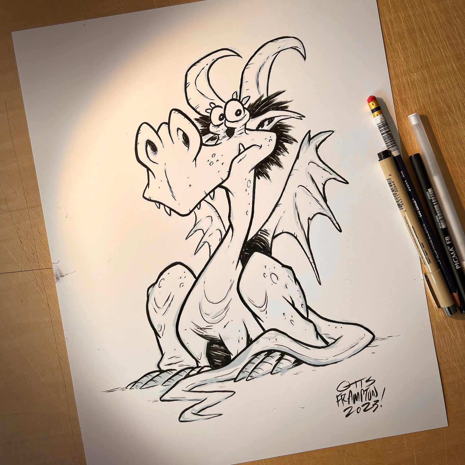 THE DRAGONS OF WESTMARCH: “Fear” Original Art by Otis Frampton