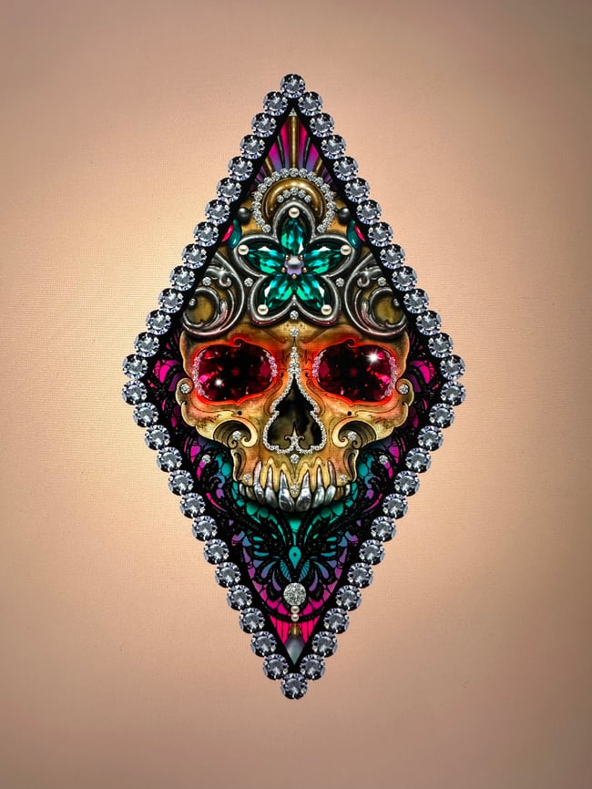 'Dia de los muertos' - Jewelled Sugar Skull 